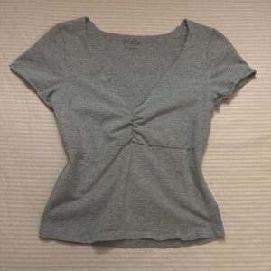 Brandy Melville grey short sleeve top